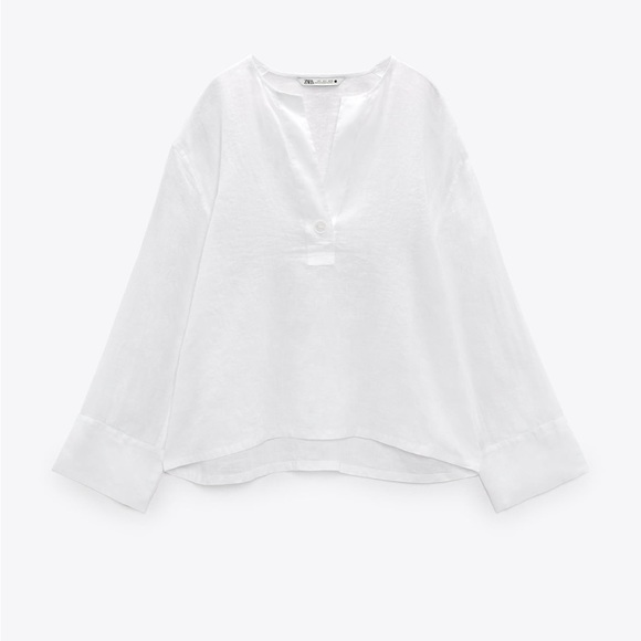 Zara Linen Blouse - Picture 6 of 6